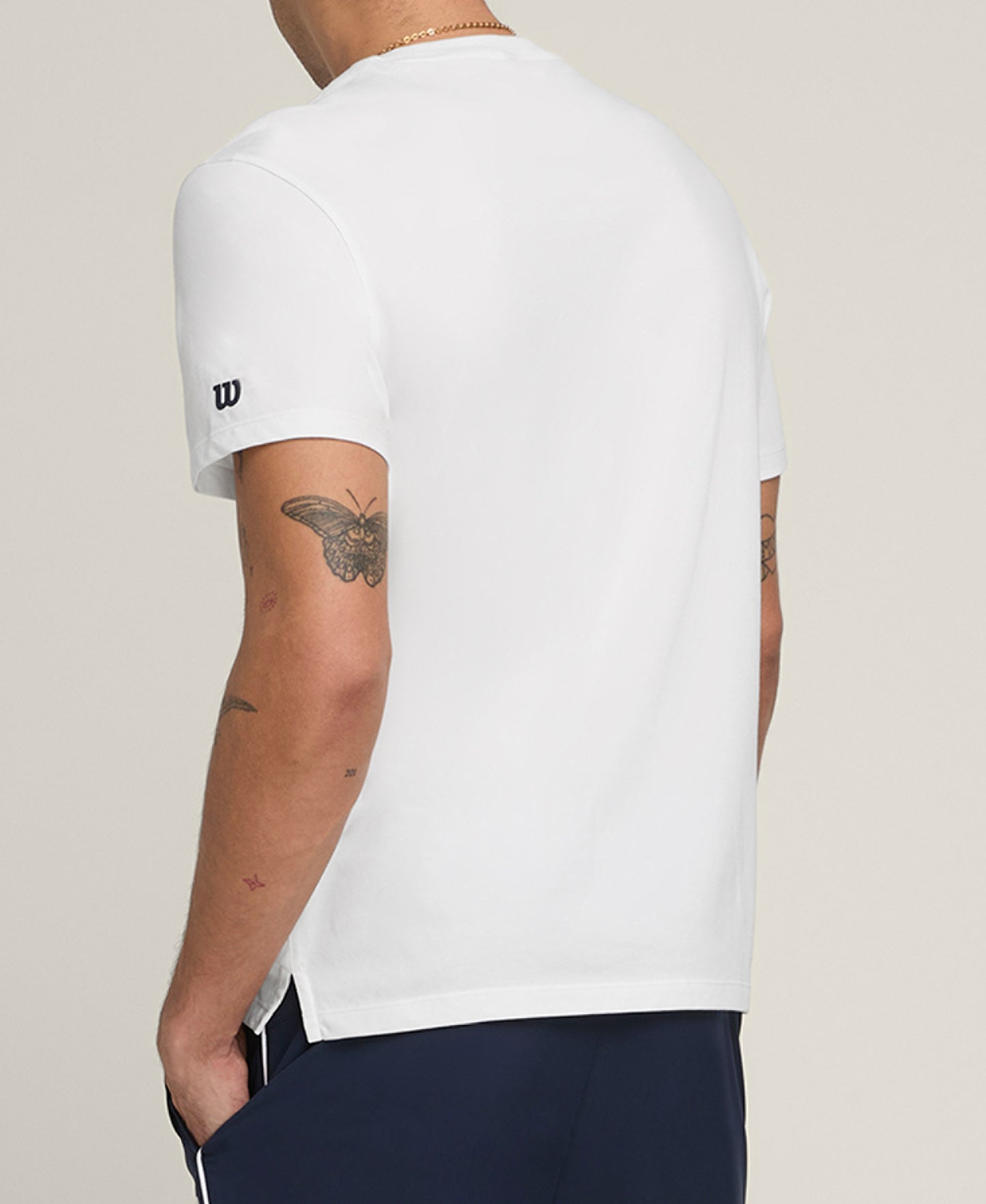 Camiseta Wilson Team Easy 2025 Hombre Blanco
