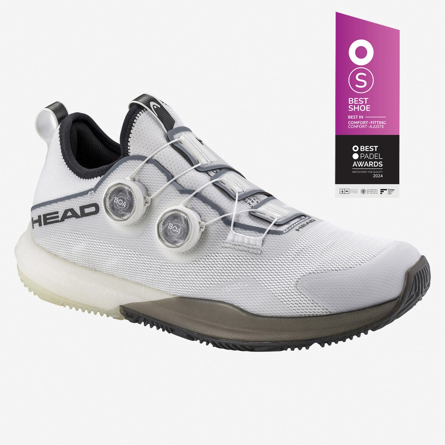 Zapatillas de Pádel HEAD Motion Pro Boa 2025 Blanco/Negro