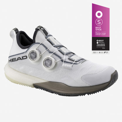 Zapatillas de Pádel HEAD Motion Pro Boa 2025 Blanco/Negro