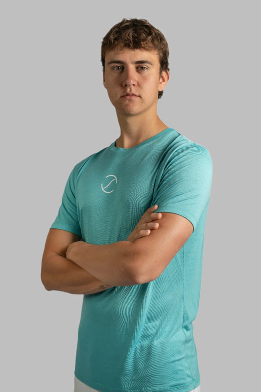 Camiseta NBS 100% Ecológica Verde Azulado