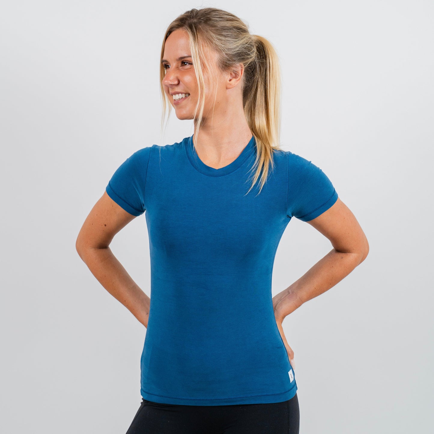 Circular Tee Marine Blue