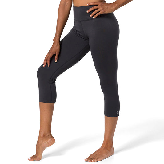 Dhara Capri Legging 3/4 Mujer Manduka Negro/Phantom