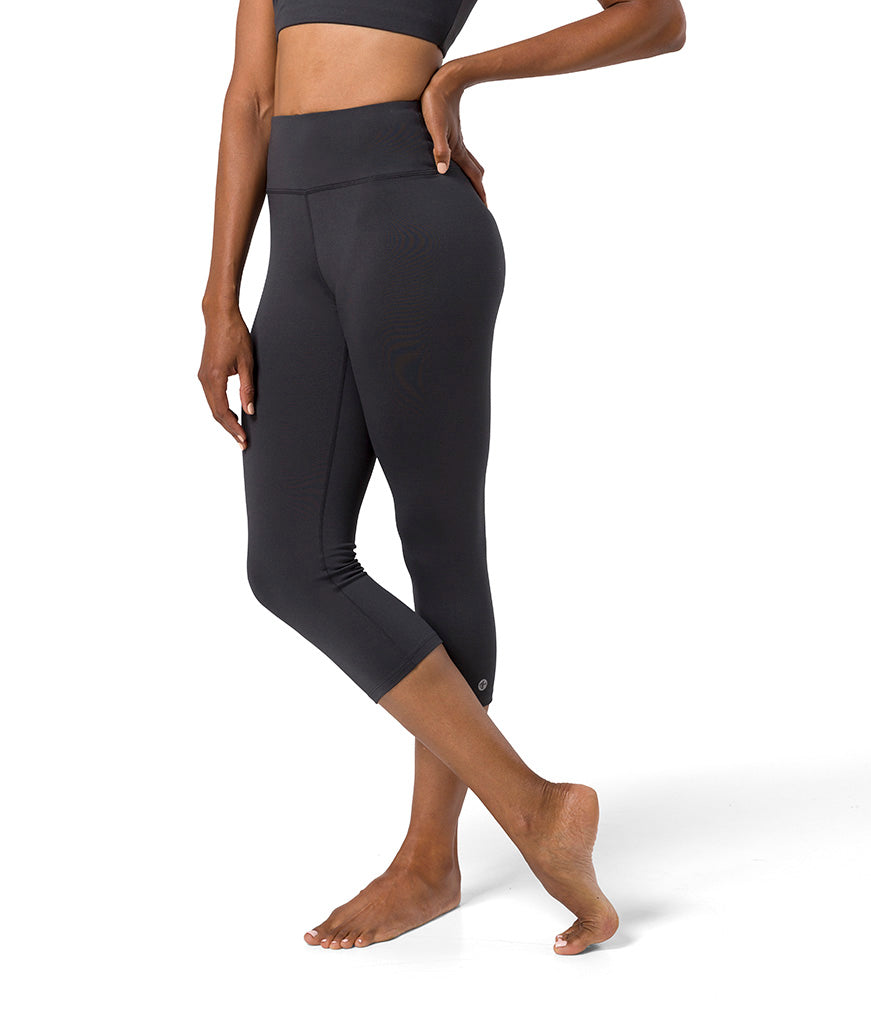 Dhara Capri Legging 3/4 Mujer Manduka Negro/Phantom