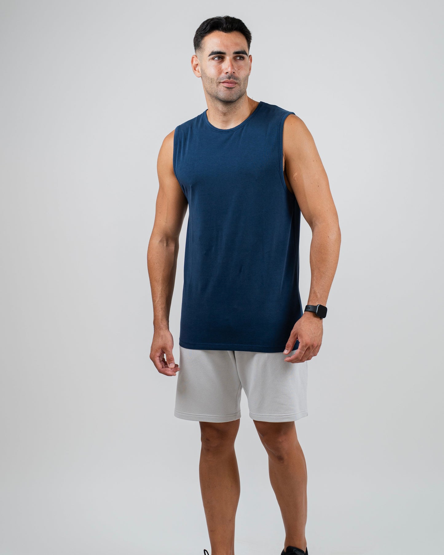Sleeveless Tee Cool Blue