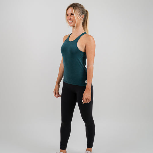 Circular Tank Top Storm Green