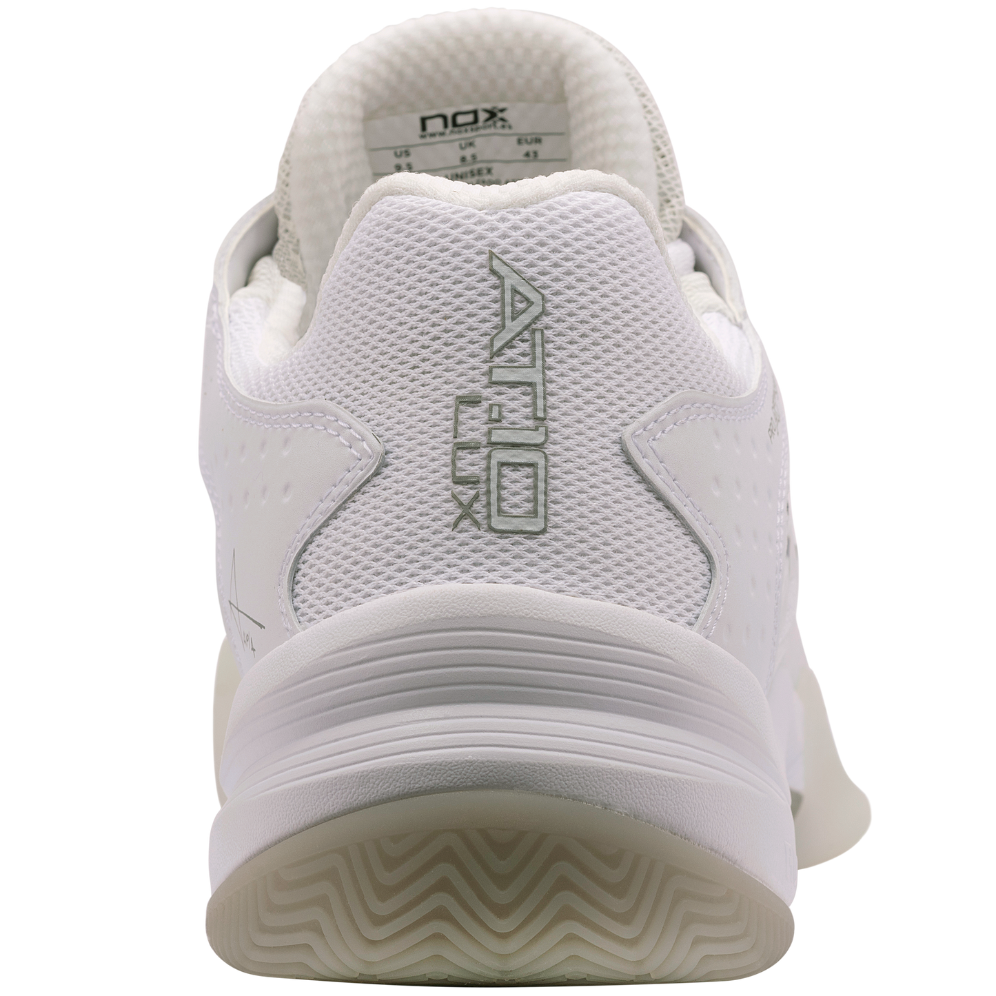 Zapatillas de Pádel NOX AT10 LUX Blanco/Gris