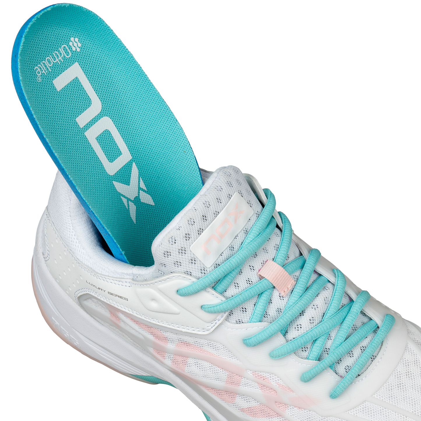 Zapatillas de Pádel NOX AT10 Lux 2024 Blanco/Potpurri by Agustín Tapia