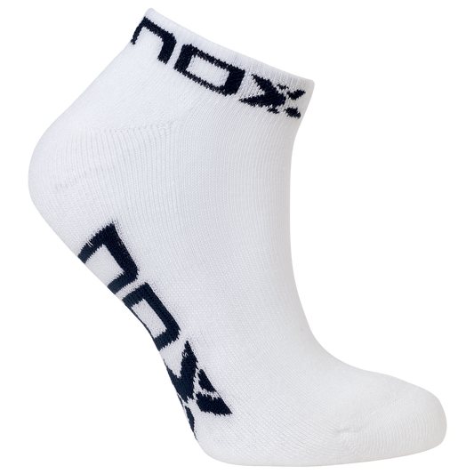 Calcetines de Pádel NOX Tobilleros Pinkies 2025 Blanco/Azul Marino