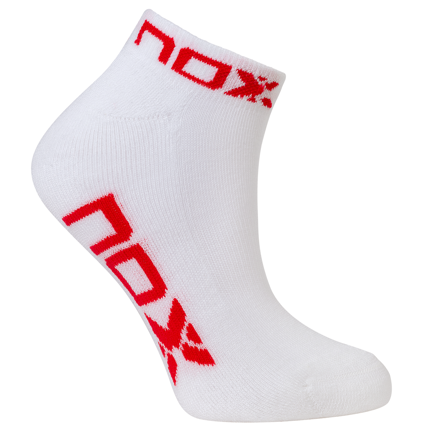 Calcetines de Pádel NOX Tobilleros Pinkies 2025 Blanco/Rojo