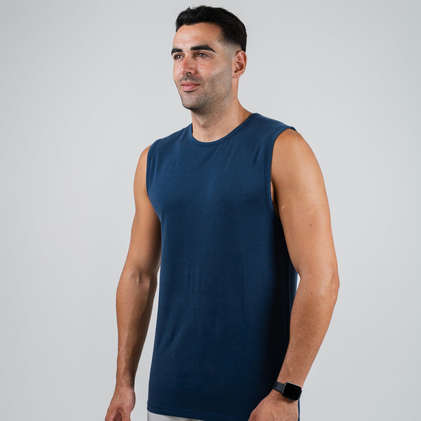 Sleeveless Tee Cool Blue