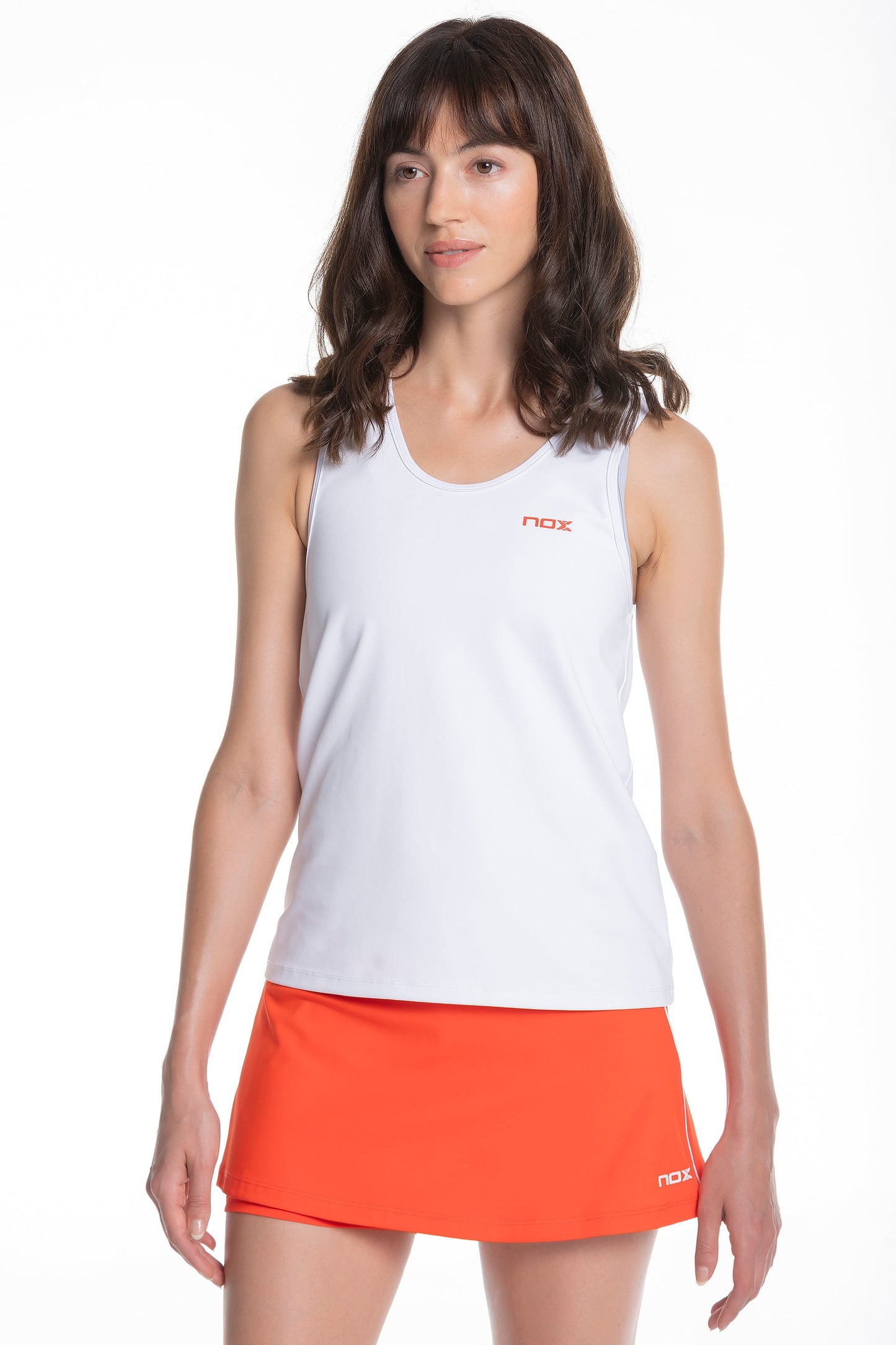 Camiseta de Tirantes NOX Team 2025 Blanco Mujer