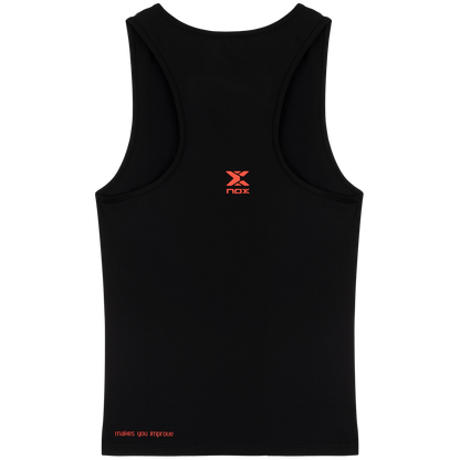 Camiseta de Tirantes Nox Team Fit 2025 Mujer Negro