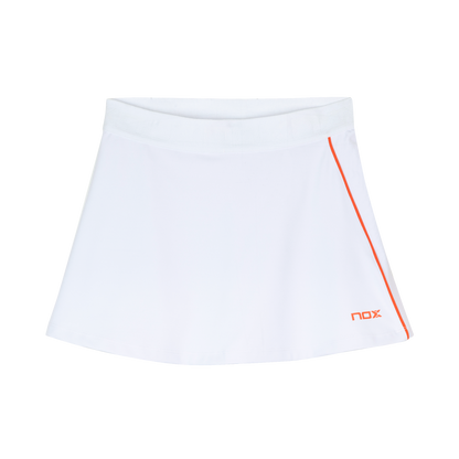 Falda de Pádel NOX Team 2025 Blanco Mujer