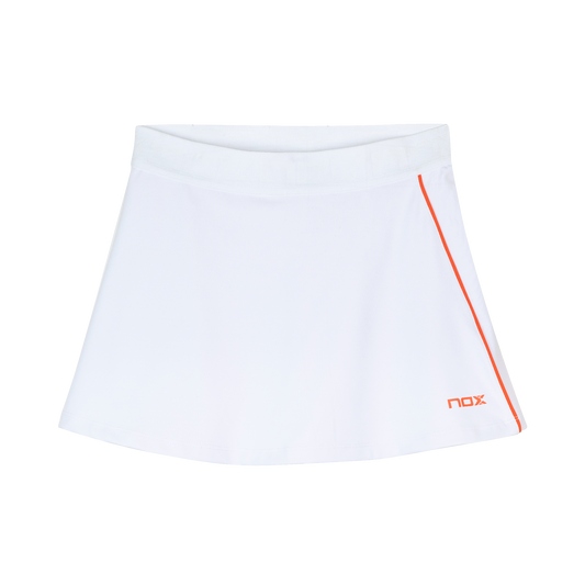 Falda de Pádel NOX Team 2025 Blanco Mujer