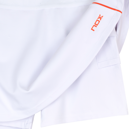 Falda de Pádel NOX Team 2025 Blanco Mujer