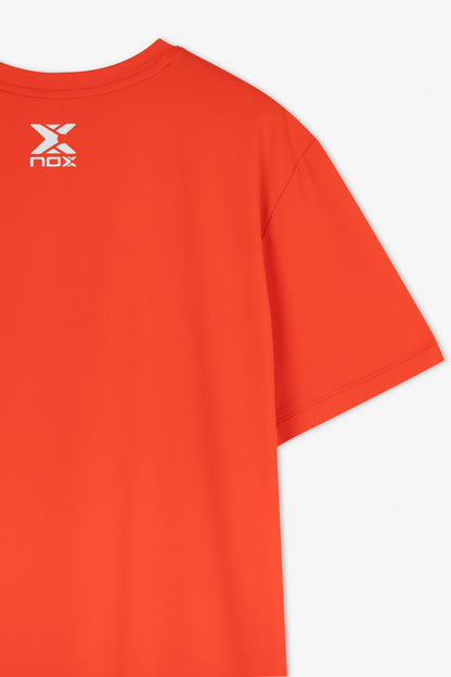 Camiseta Nox Team Regular Hombre Rojo/Naranja