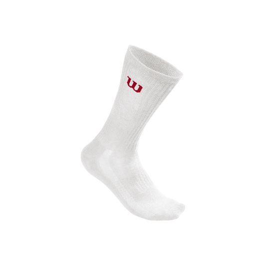 Calcetines de Pádel Wilson Quarter-Length 2025 Blanco/Rojo