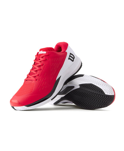 Zapatillas de Pádel Wilson Rush Pro Ace 2025 Hombre Rojo/Blanco