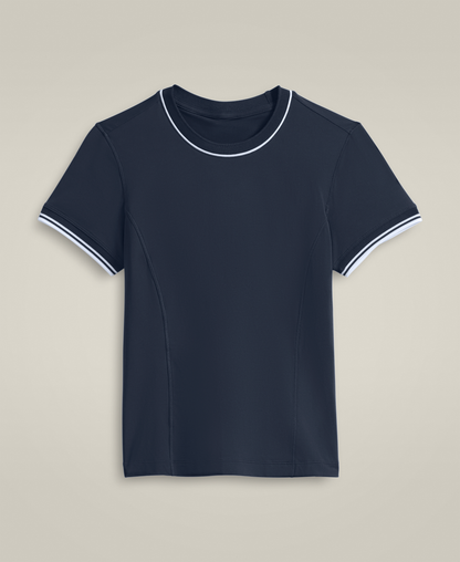 Camiseta Wilson Seamless Mujer Azul Marino Clásico