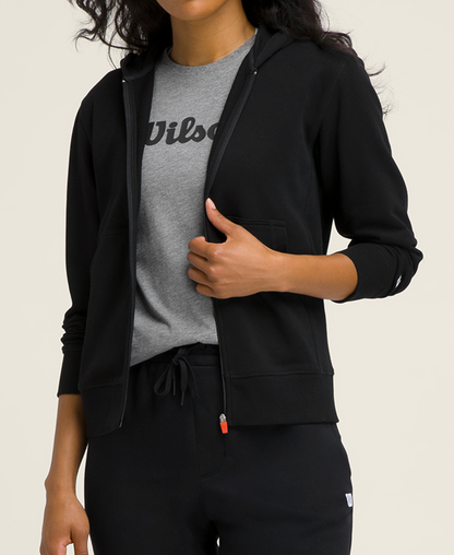Sudadera con Cremallera Wilson Mujer Negro 2025