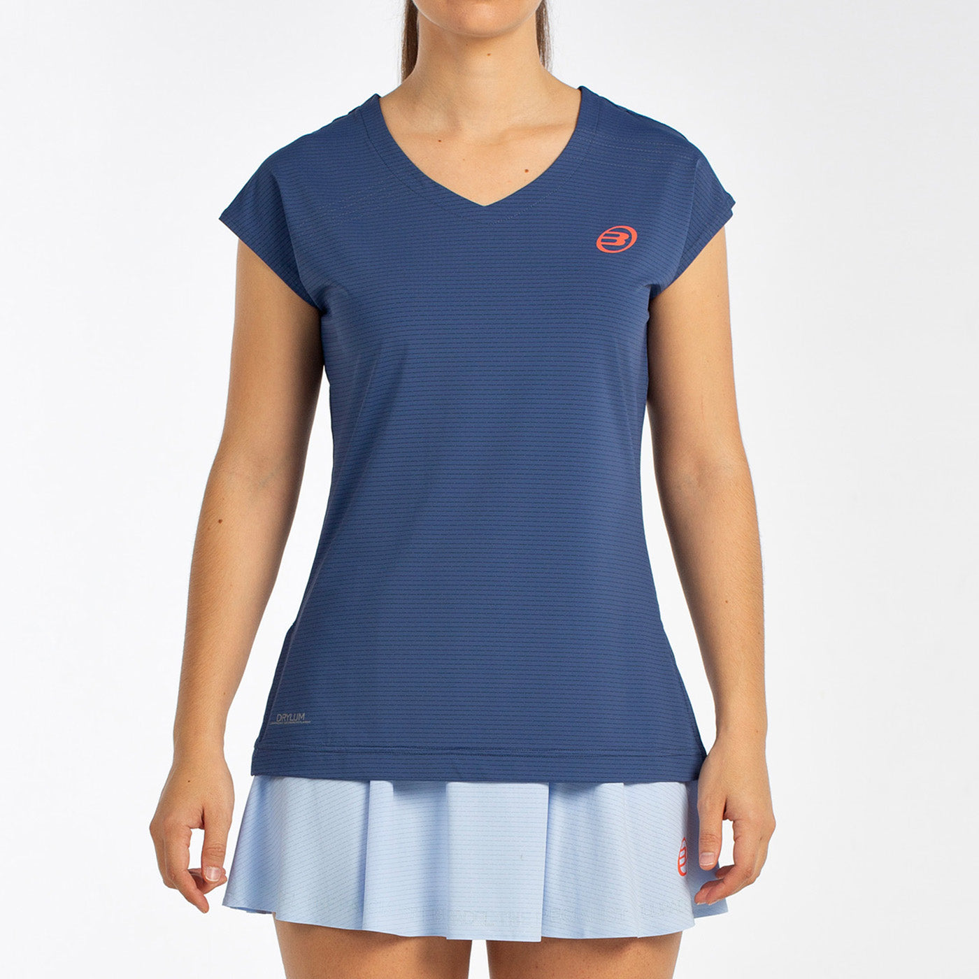 Camiseta Bullpadel Covelo Manga Corta Azul Sombra